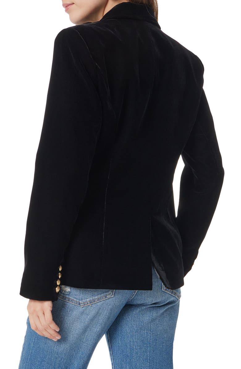 Sam Edelman Imogen Double Breasted Velvet Blazer, Alternate, color, 
