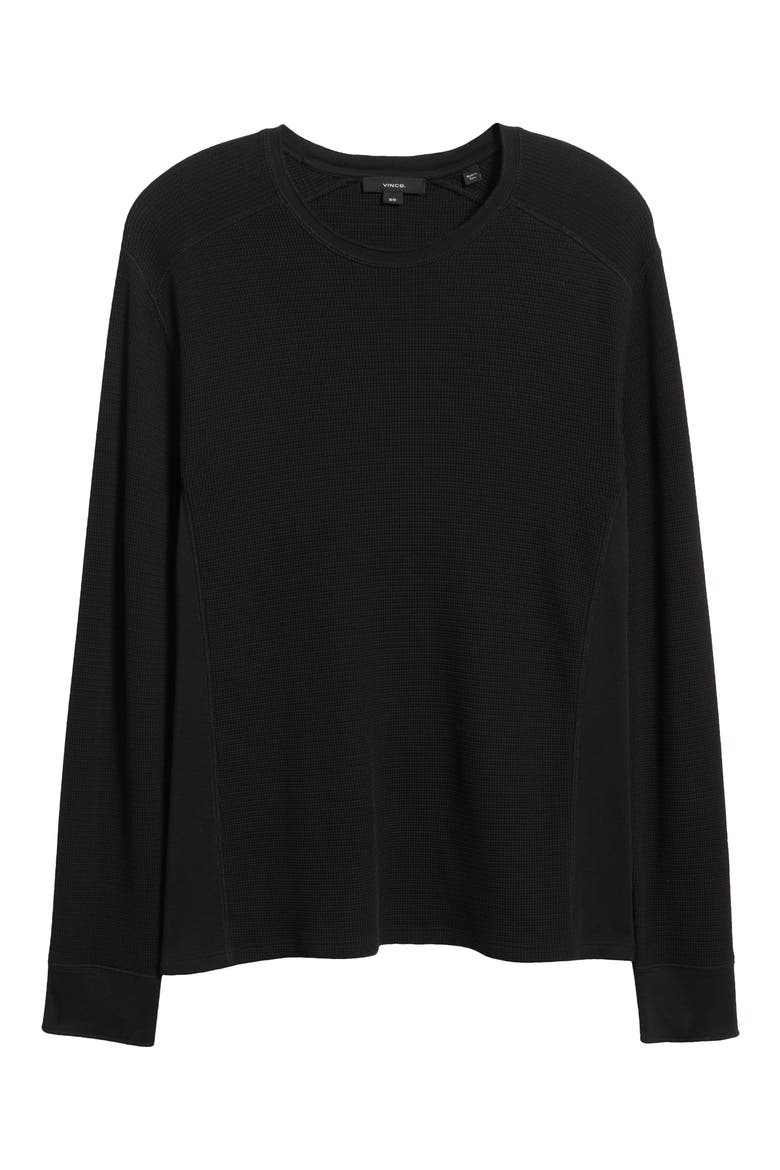 Thermal Long Sleeve T-Shirt, Alternate, color, BLACK