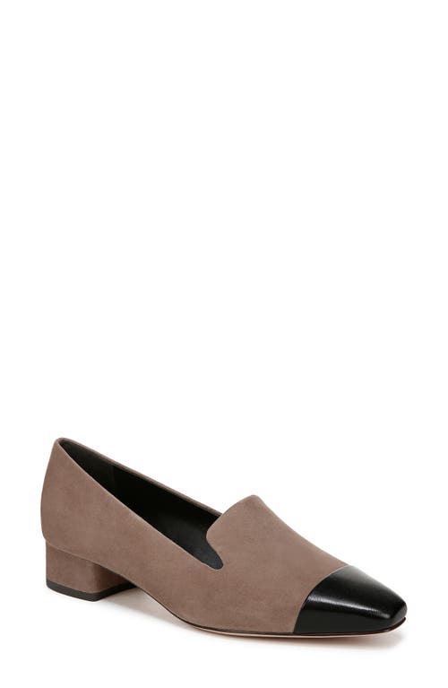 Veronica Beard Cecile Block Heel Loafer In Brown