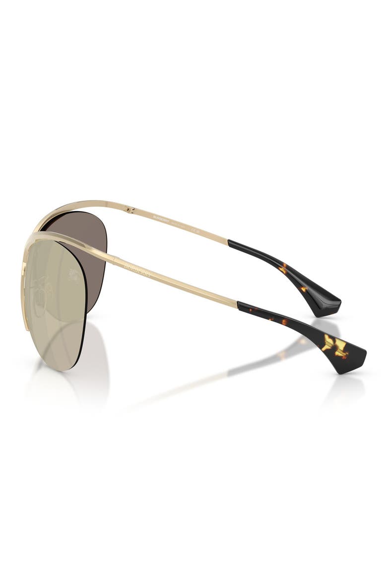 137mm Cat Eye Sunglasses, Alternate, color, LIGHT GOLD / BROWN GOLD