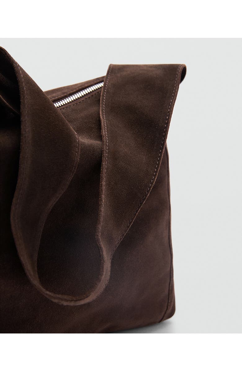 MANGO Suede Hobo Bag, Alternate, color,
