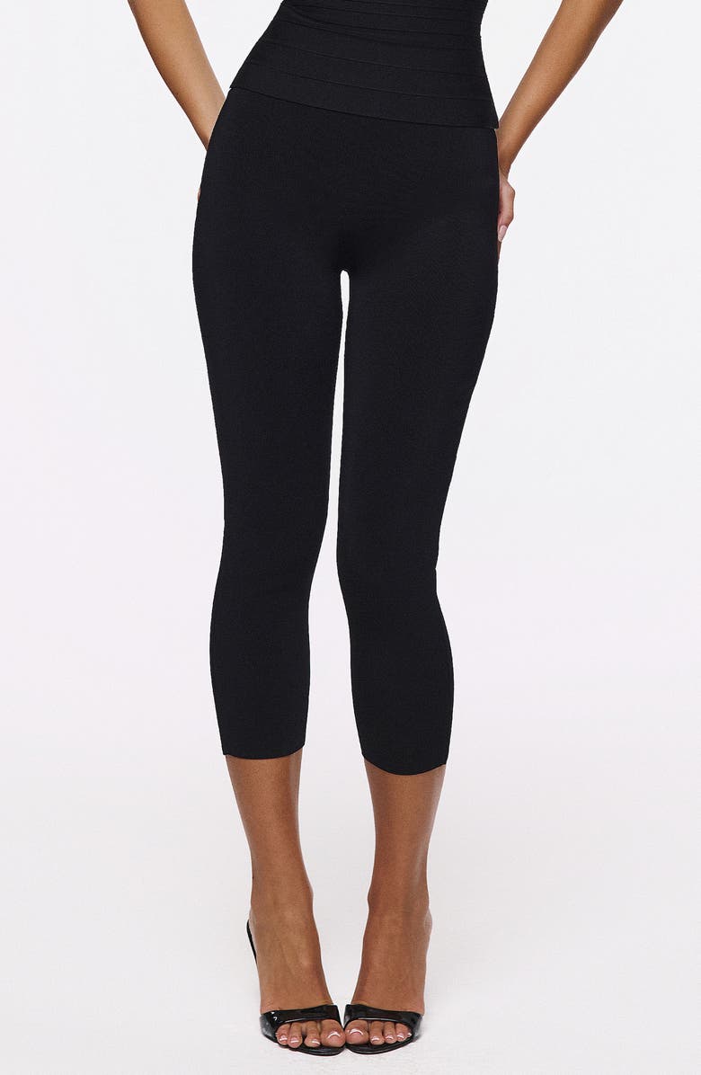 HOUSE OF CB The Capri Bandage Pants, Main, color, Black