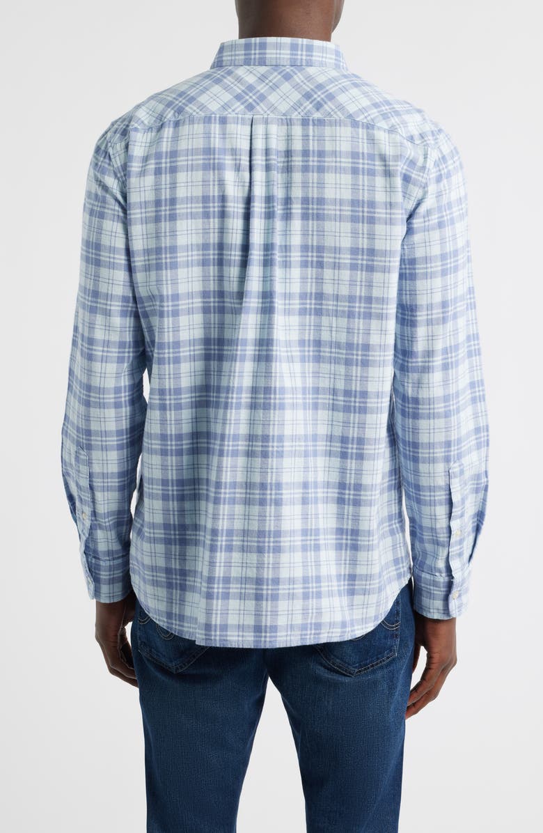vineyard vines Hummock Pond Regular Fit Plaid Cotton Button-Up Shirt, Alternate, color, Ice Water