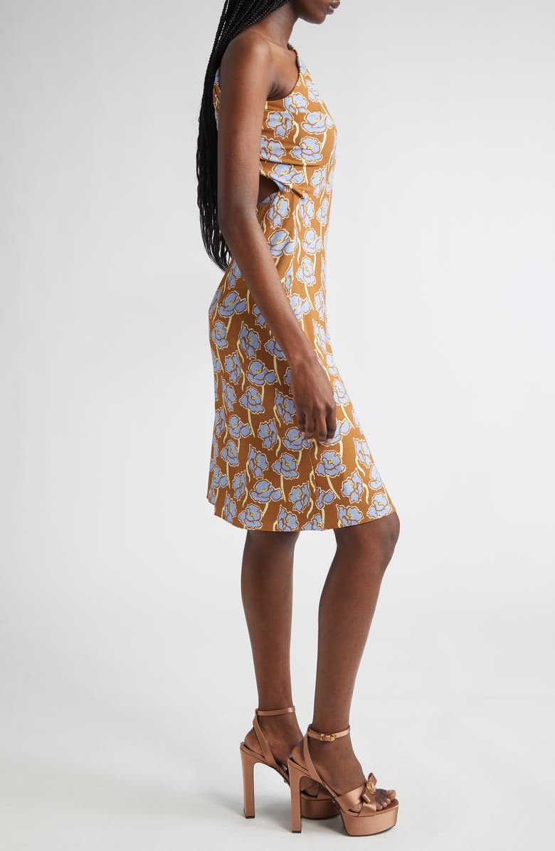 Versace One-Shoulder Stretch Crepe Jersey Cocktail Dress, Alternate, color, 