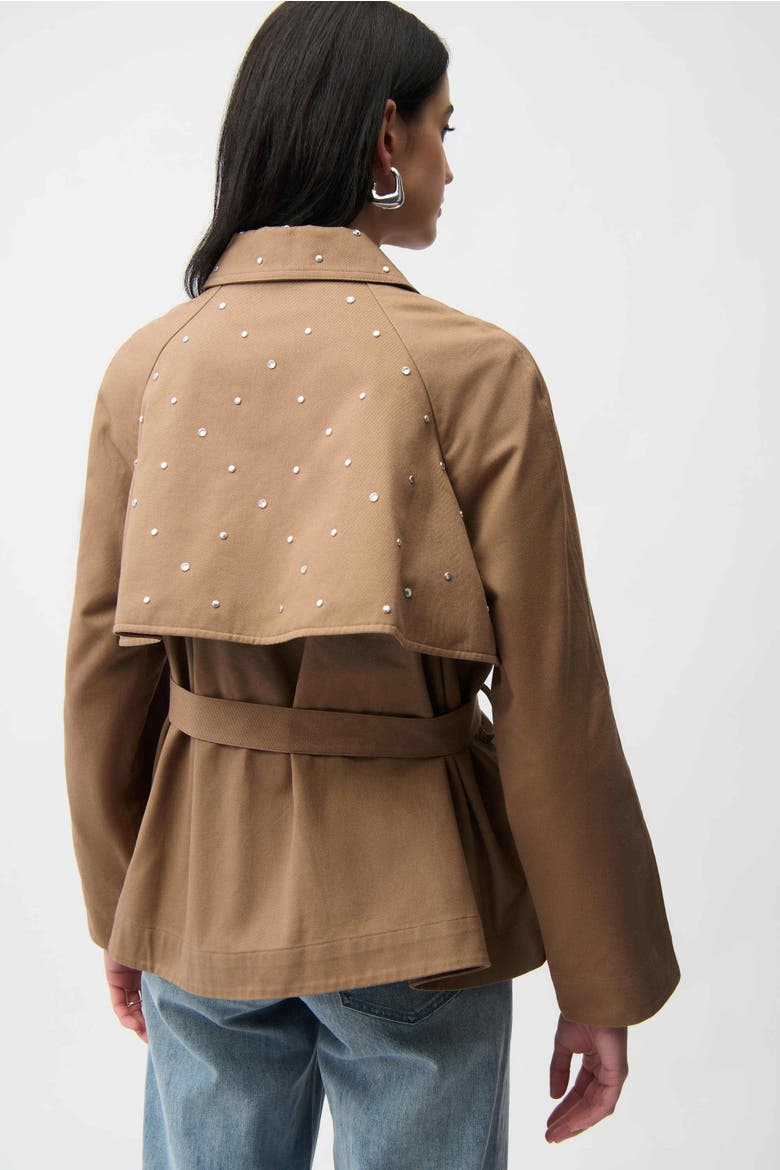 Cotton Twill Short Trench, Alternate, color, Tiger's Eye