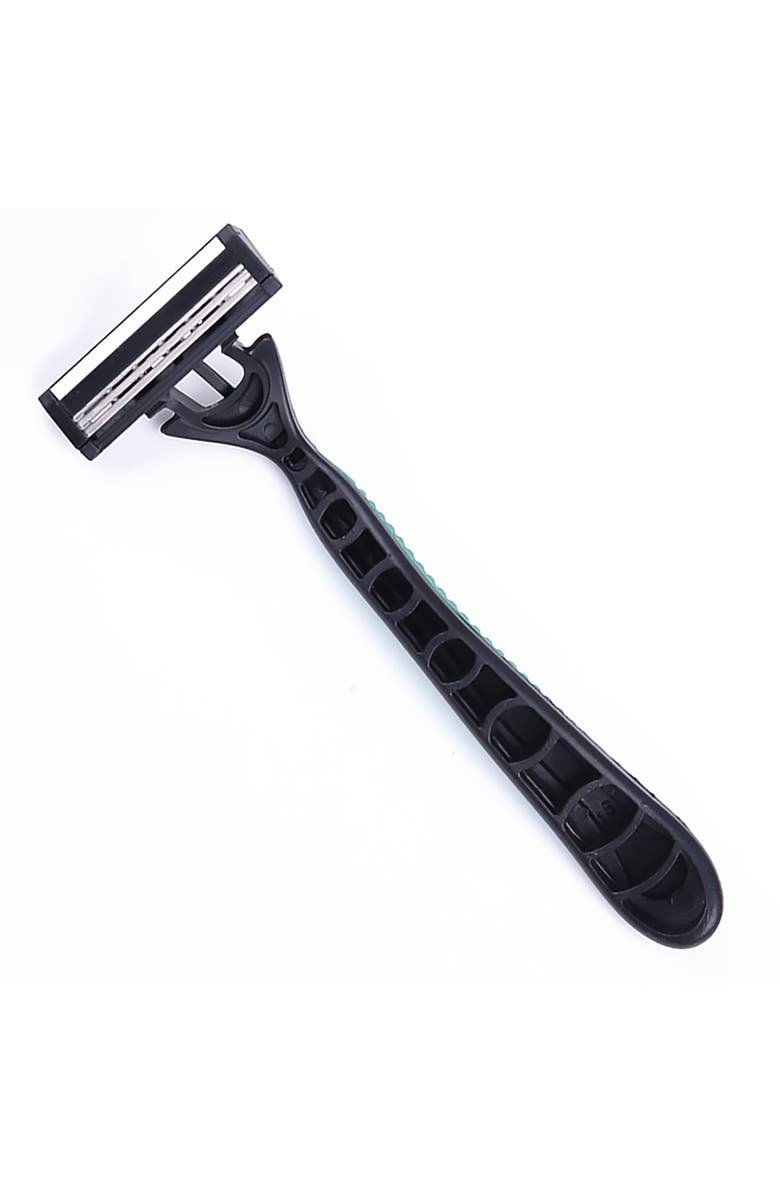 PURSONIC Mario Lopez 6 Disposable Razors - 3 Blade Shaving Surface Technology, Alternate, color, Green