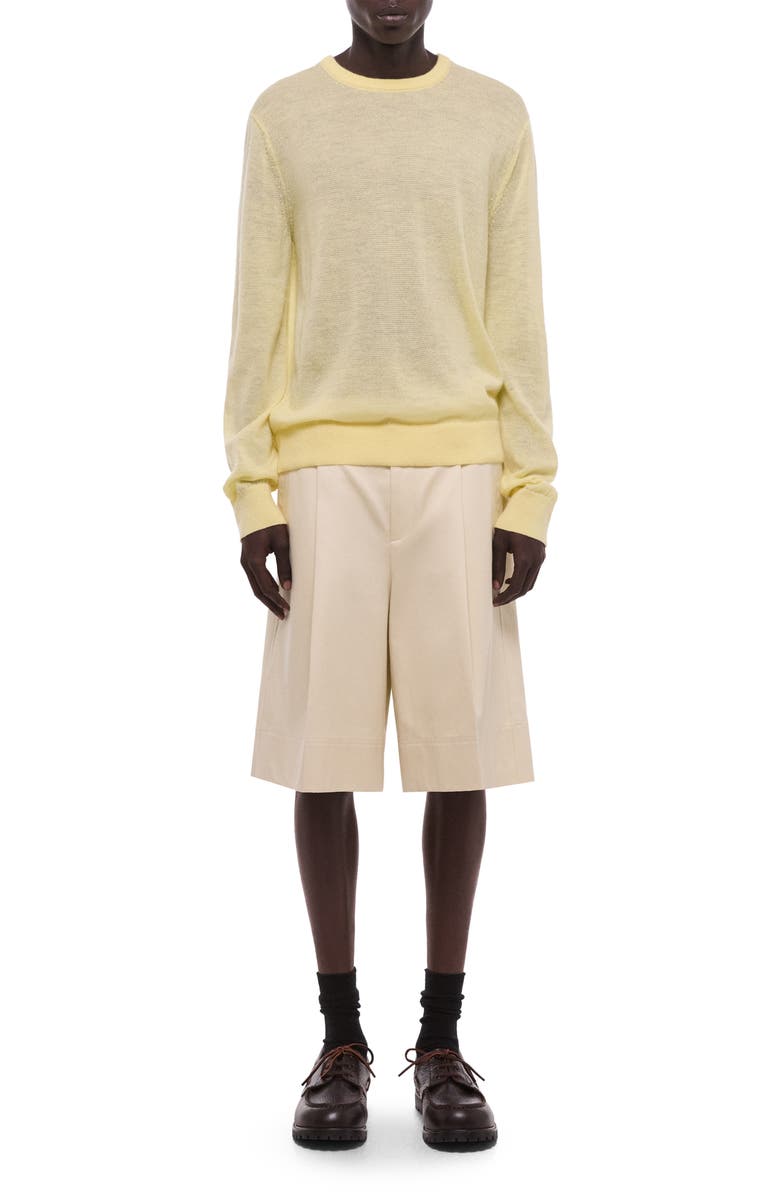 Helmut Lang Merino Wool Blend Sweater, Alternate, color, Yellow