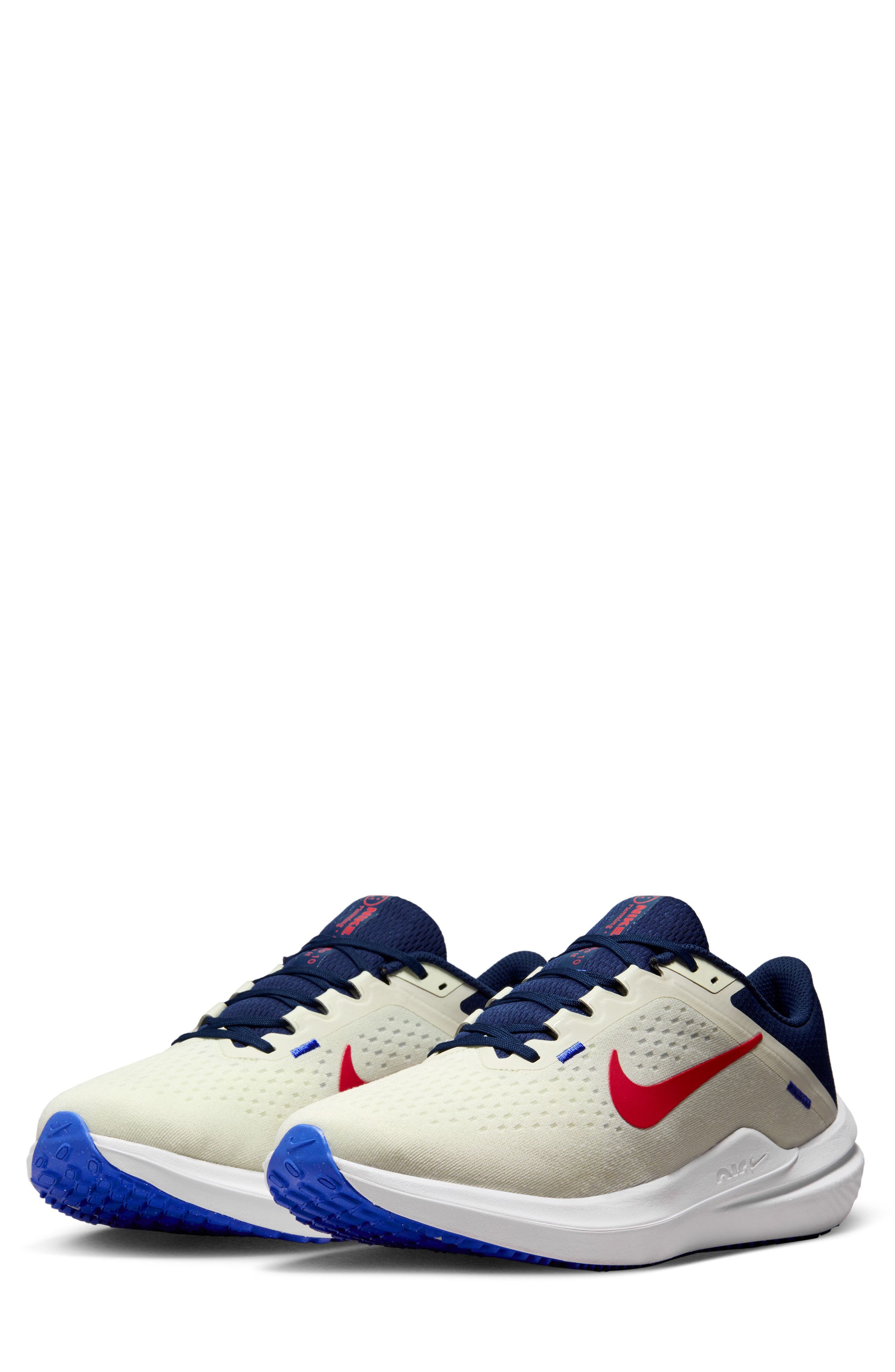 Nike Winflo 10 Men\'s Running Shoes White Red Blue Lightweight‎ Size 11.5 Nike Air Winflo 10 White Black Light Crimson - Jun 2023  main image 4