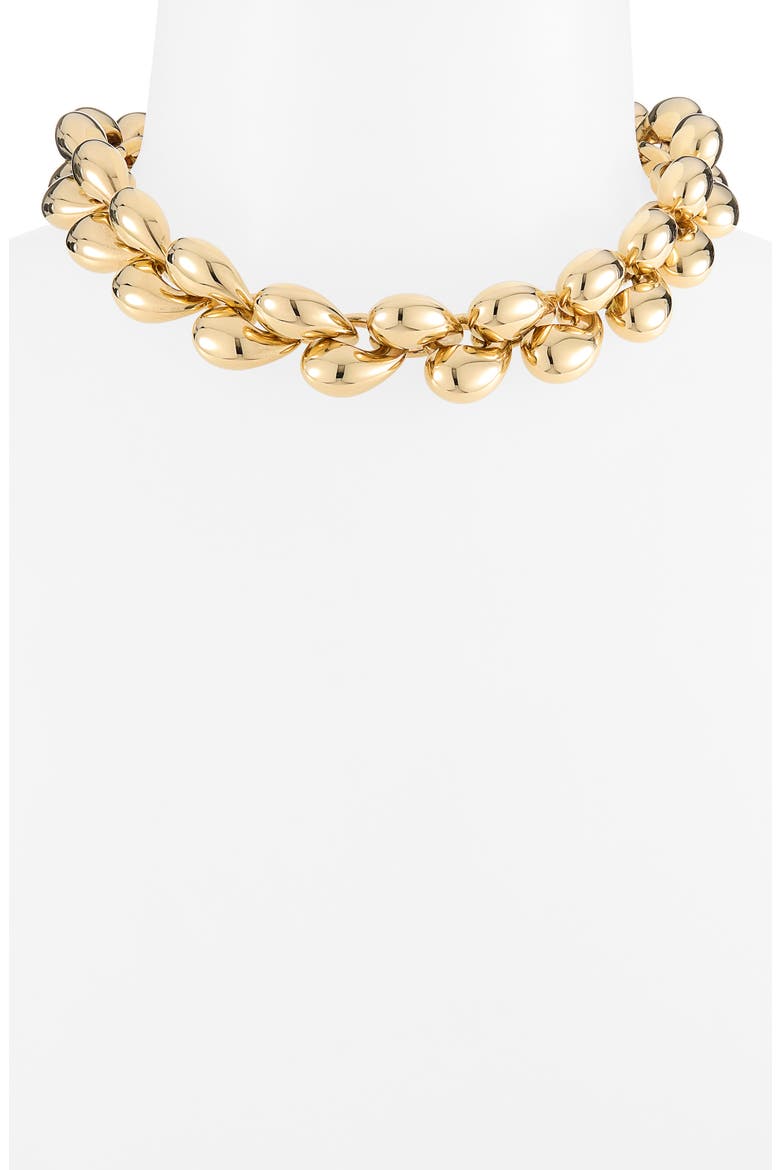 Sterling Silver Necklace, Alternate, color, 8120 YELLOW GOLD