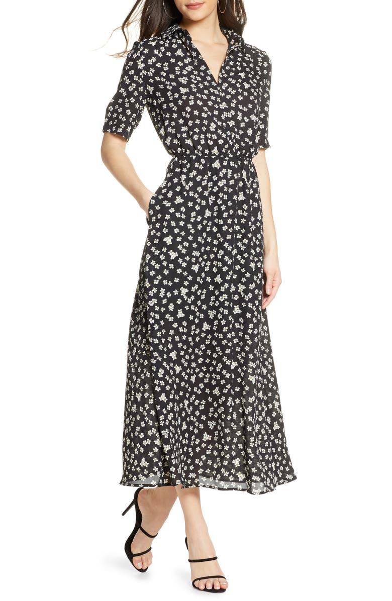 BB Dakota by Steve Madden The Floral Education Midi Dress, Main, color, 