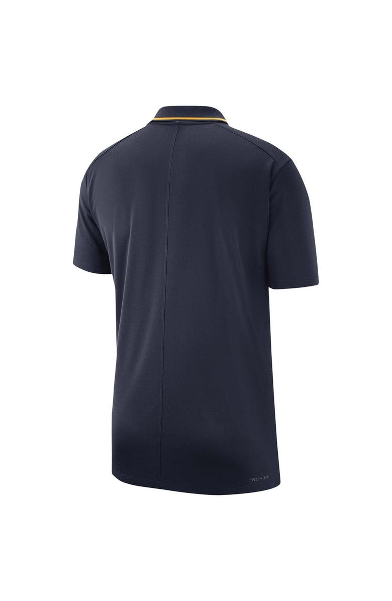 Nike Men's Nike Navy West Virginia Mountaineers 2023 Coaches Performance Polo, Alternate, color, Navy