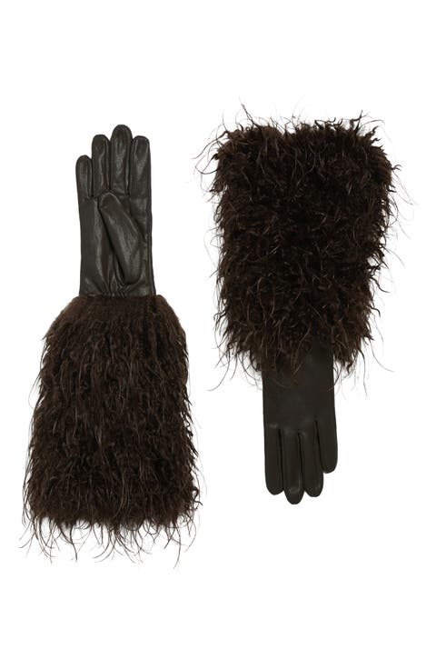 Robi Faux Fur Cuff Gloves