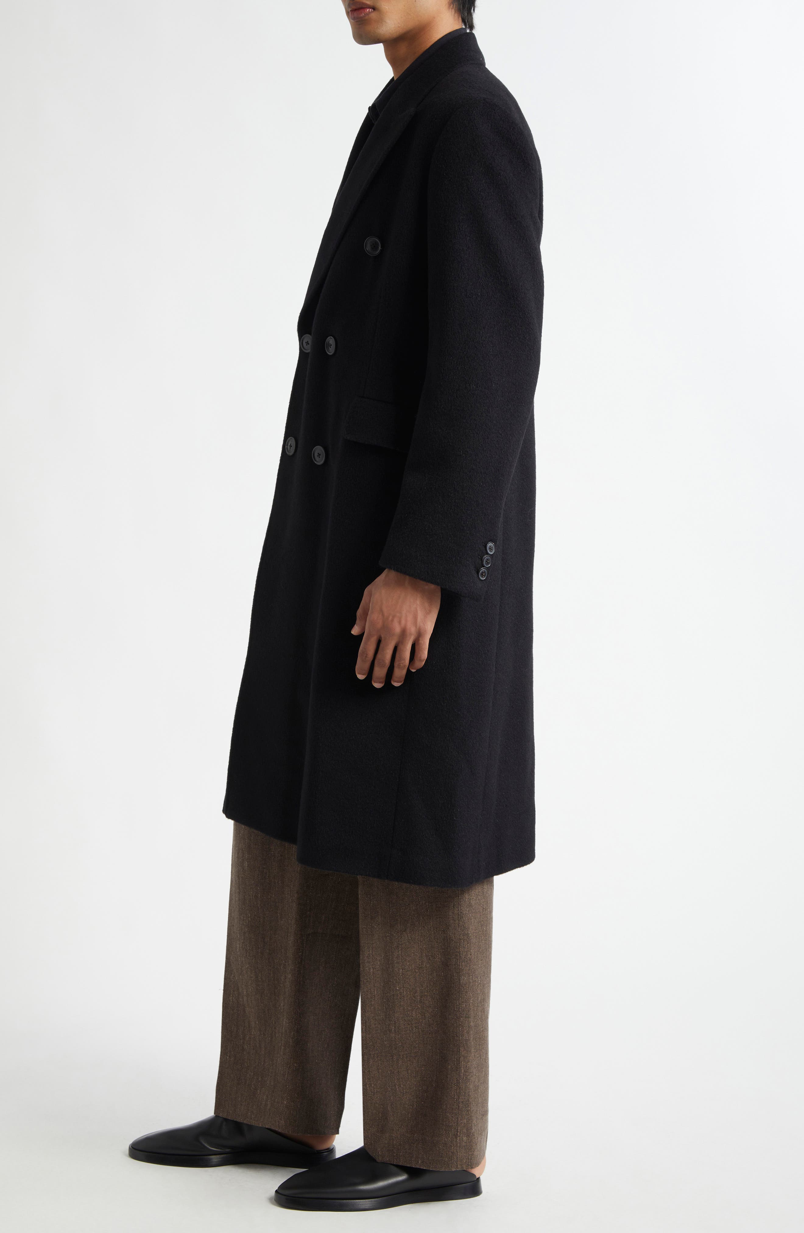 OUR LEGACY Whale Double Breasted Mohair Blend Coat (Men) | Nordstrom