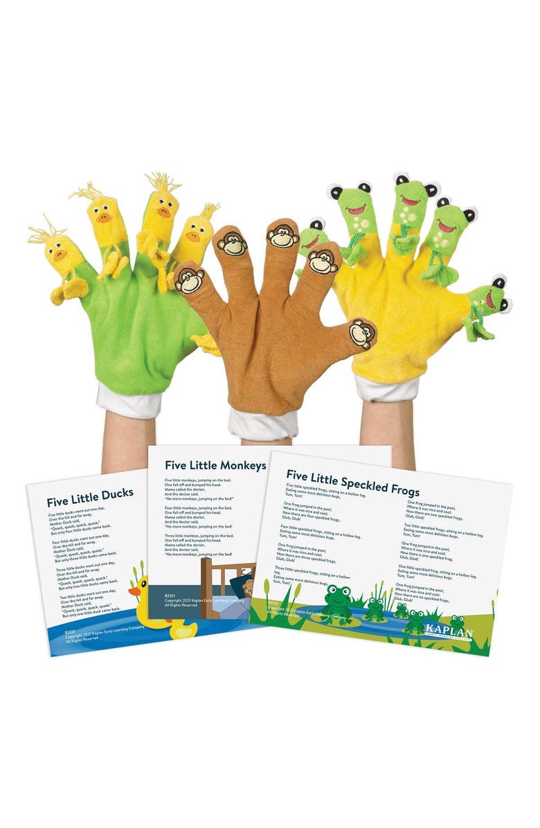 Kaplan Early Learning Company Hand Gloves - Set of 3 Storybook Favorites, Main, color, Multicolored