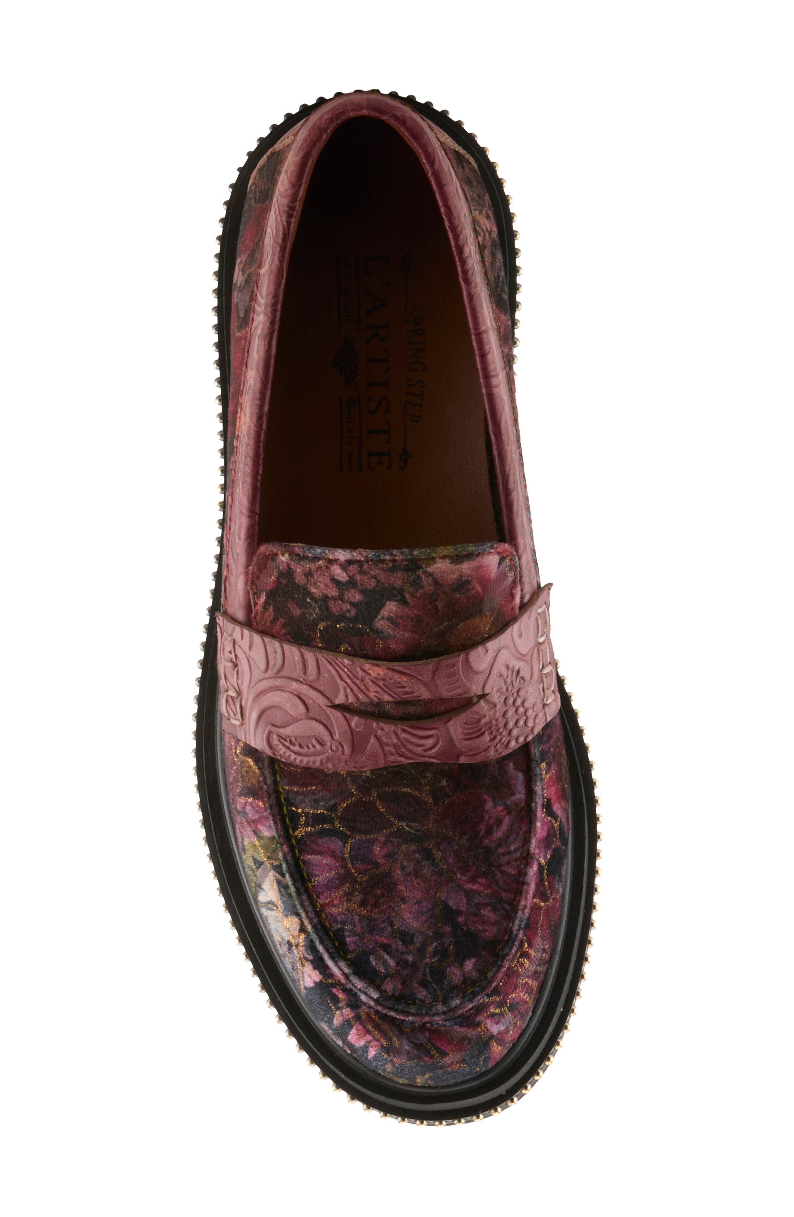 Altona-Vivi Leather Loafer, Alternate, color, PLUM MULTI