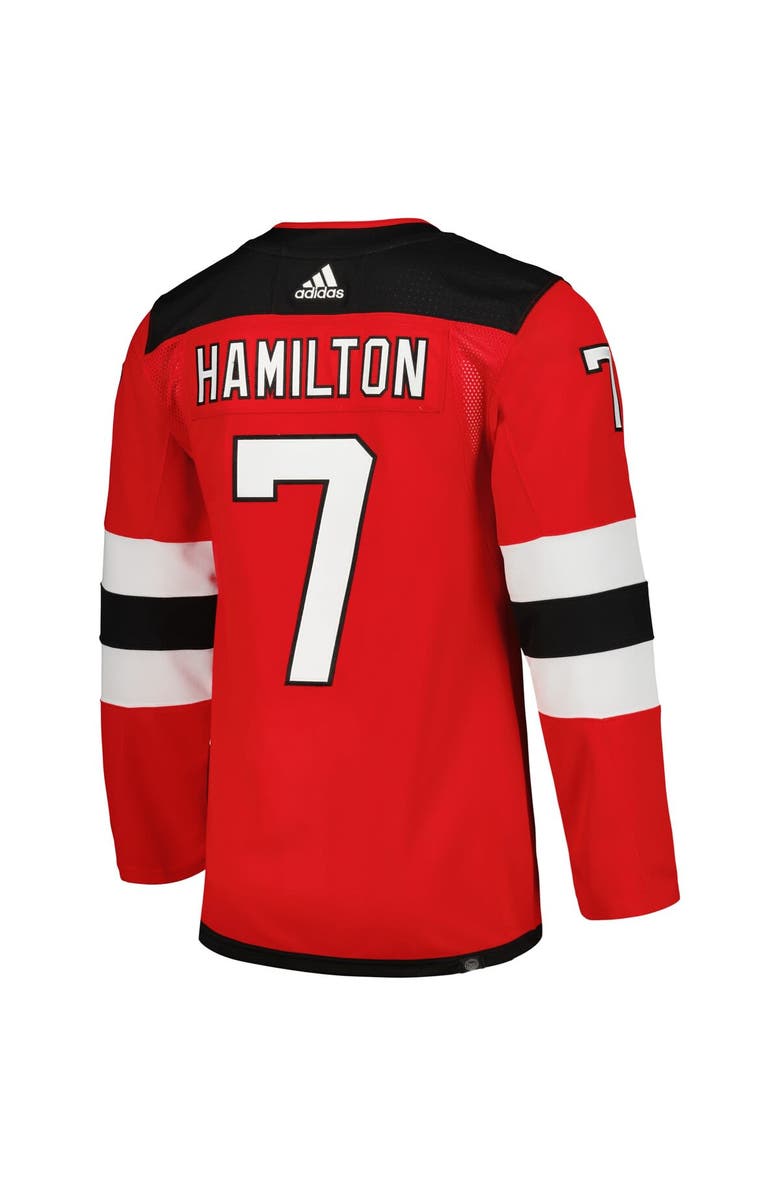 adidas Men's adidas Dougie Hamilton Red New Jersey Devils Home Primegreen Authentic Player Jersey, Alternate, color, 