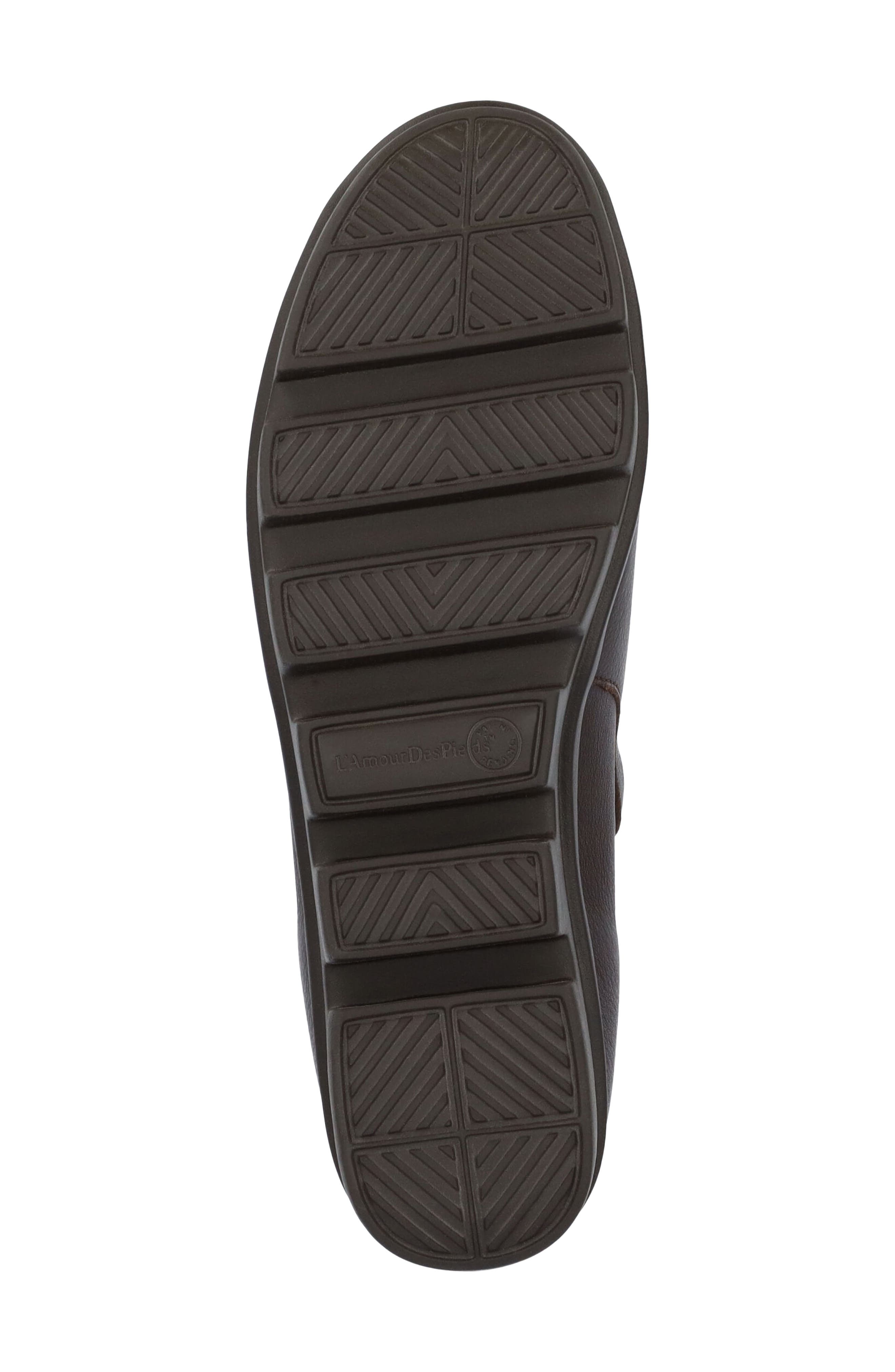 Hadirat Leather Bootie, Alternate, color, CHOCOLATE