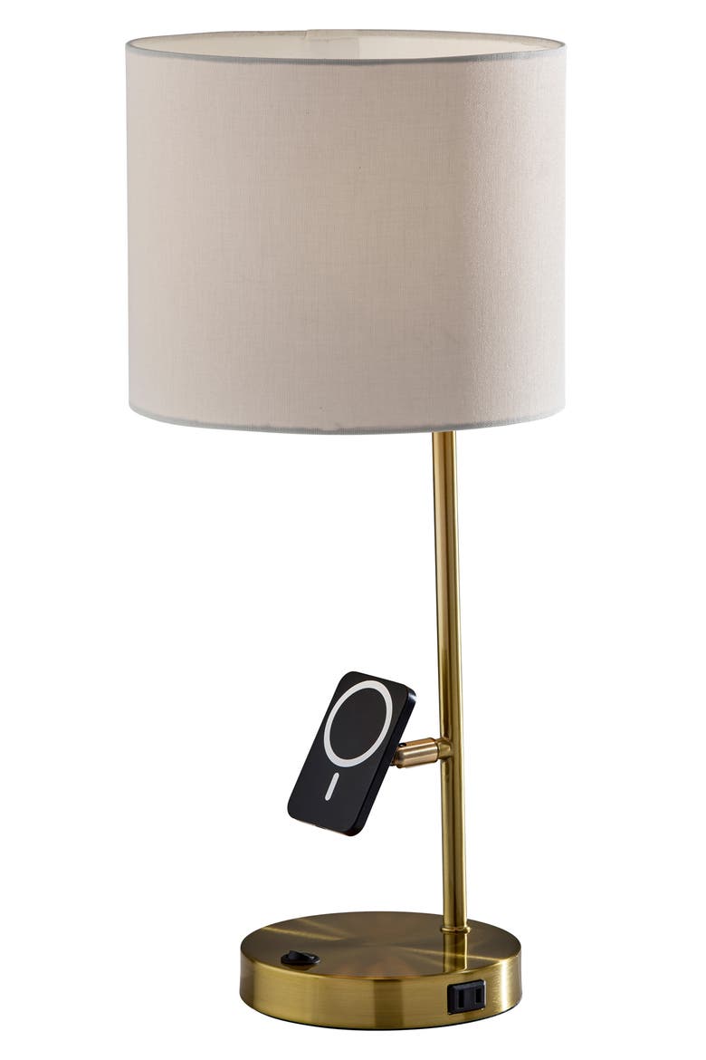 Wyatt Supercharger Desk Lamp, Main, color, ANTIQUE BRASS