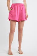 BOSS Orange Linen Blend Shorts