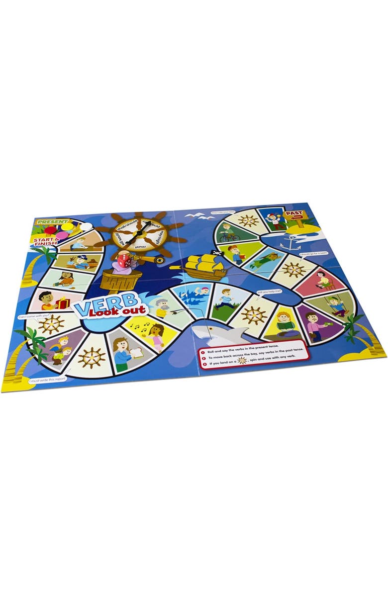 Junior Learning 6 Grammar Games, Language Arts Board Game for Ages 7-9, Grade 2-3, Alternate, color, Multicolored