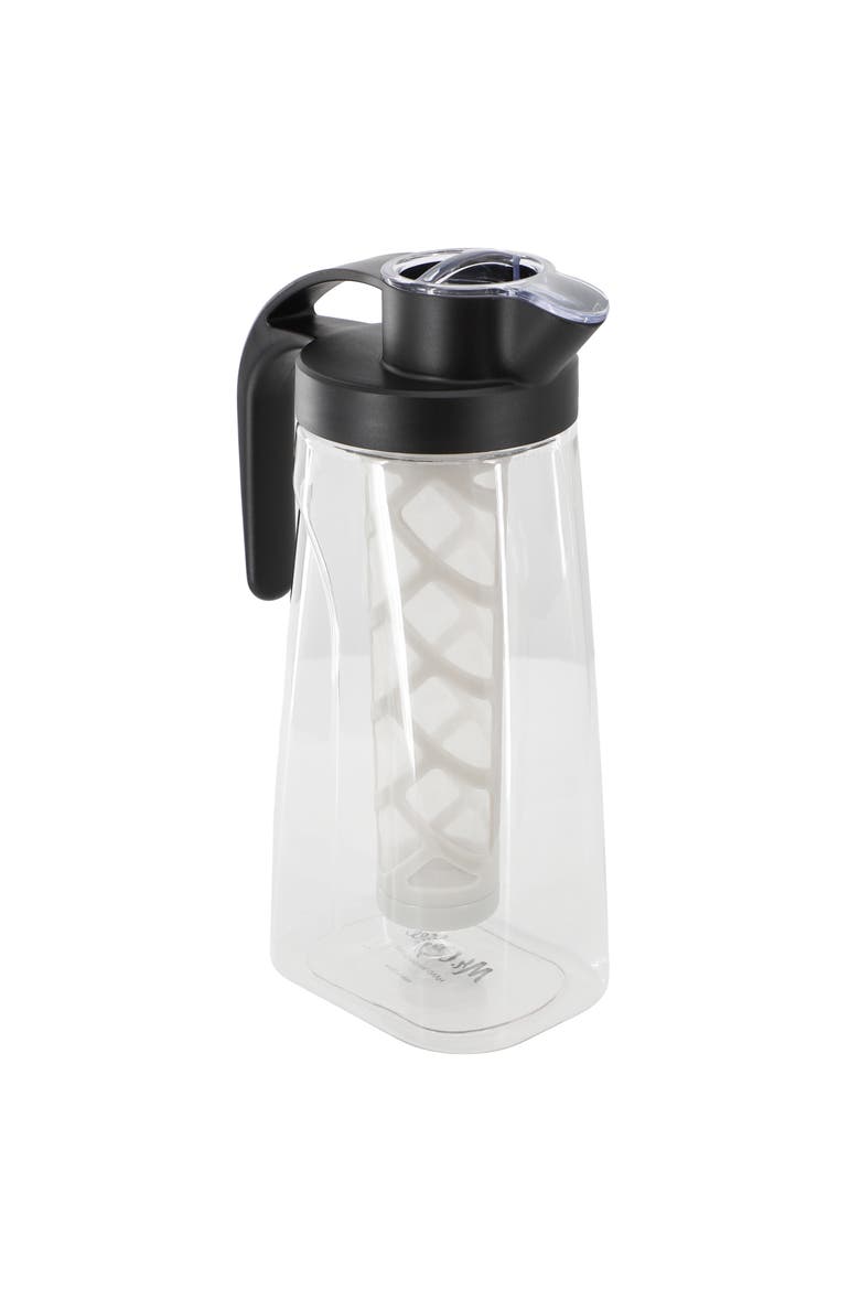 Wrenley 67 Ounce Plastic Cold Brew Coffee Pitcher with Nylon Mesh Filter, Main, color, Clear