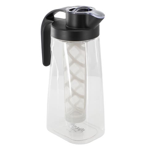 Wrenley 67 Ounce Plastic Cold Brew Coffee Pitcher with Nylon Mesh Filter