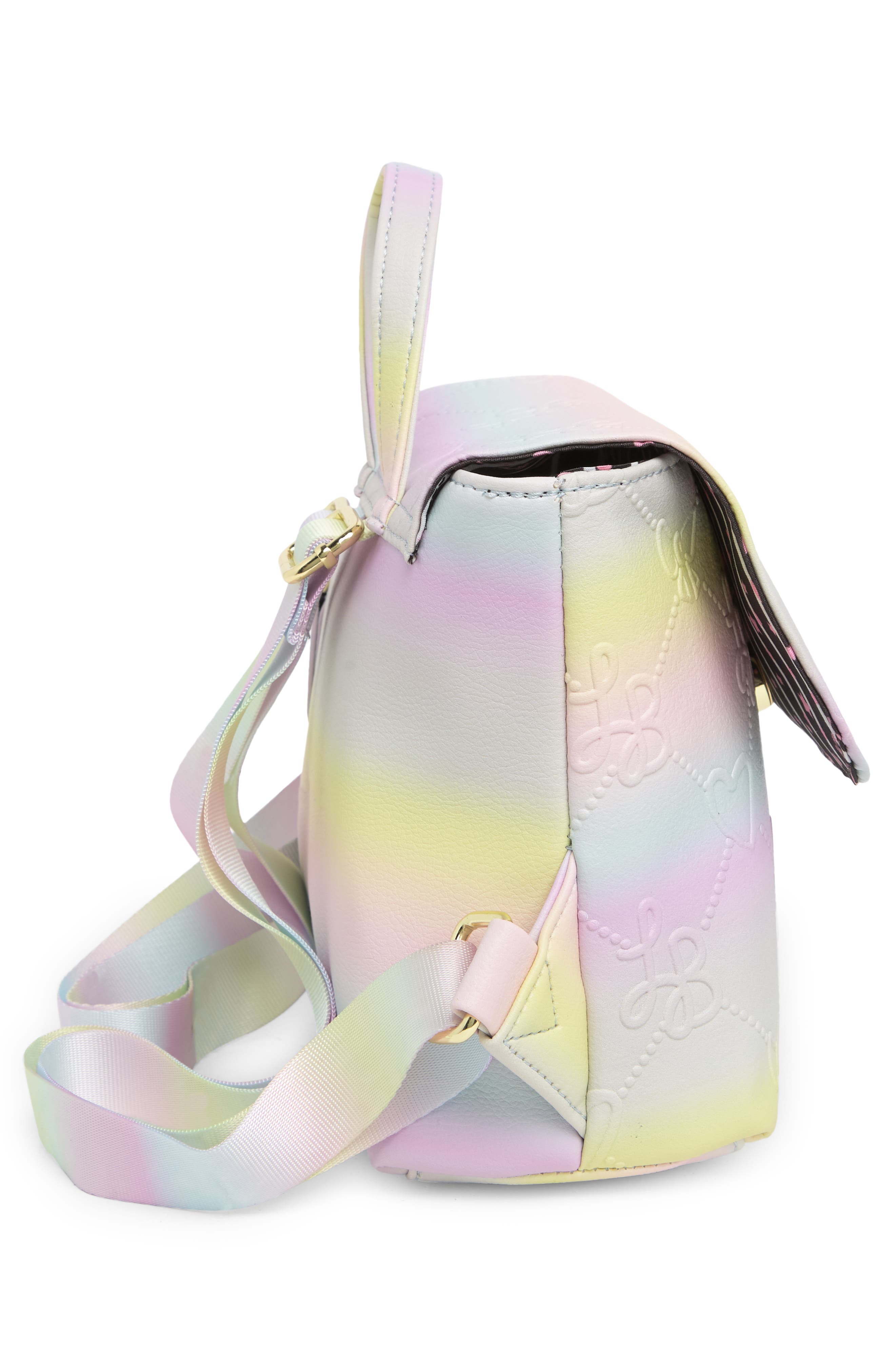 Betsey Johnson Logo Mini Backpack, Alternate, color, 