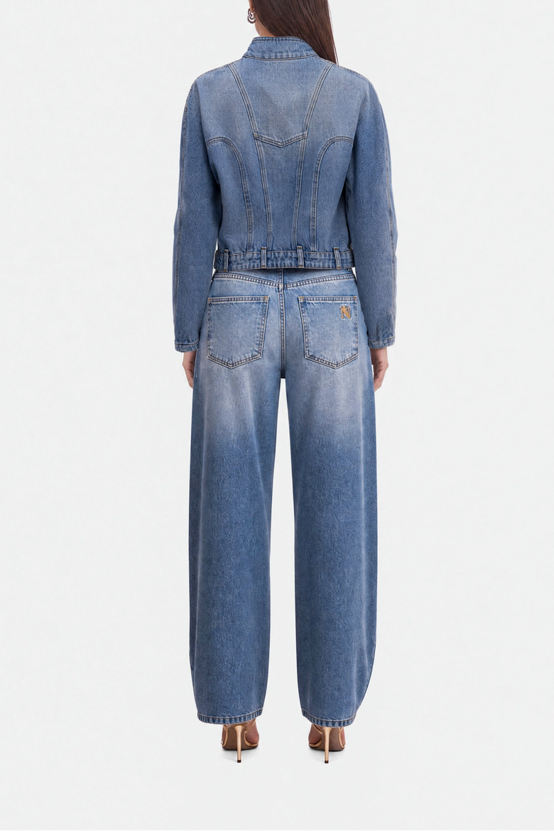 Balloon Leg Jeans, Alternate, color, White