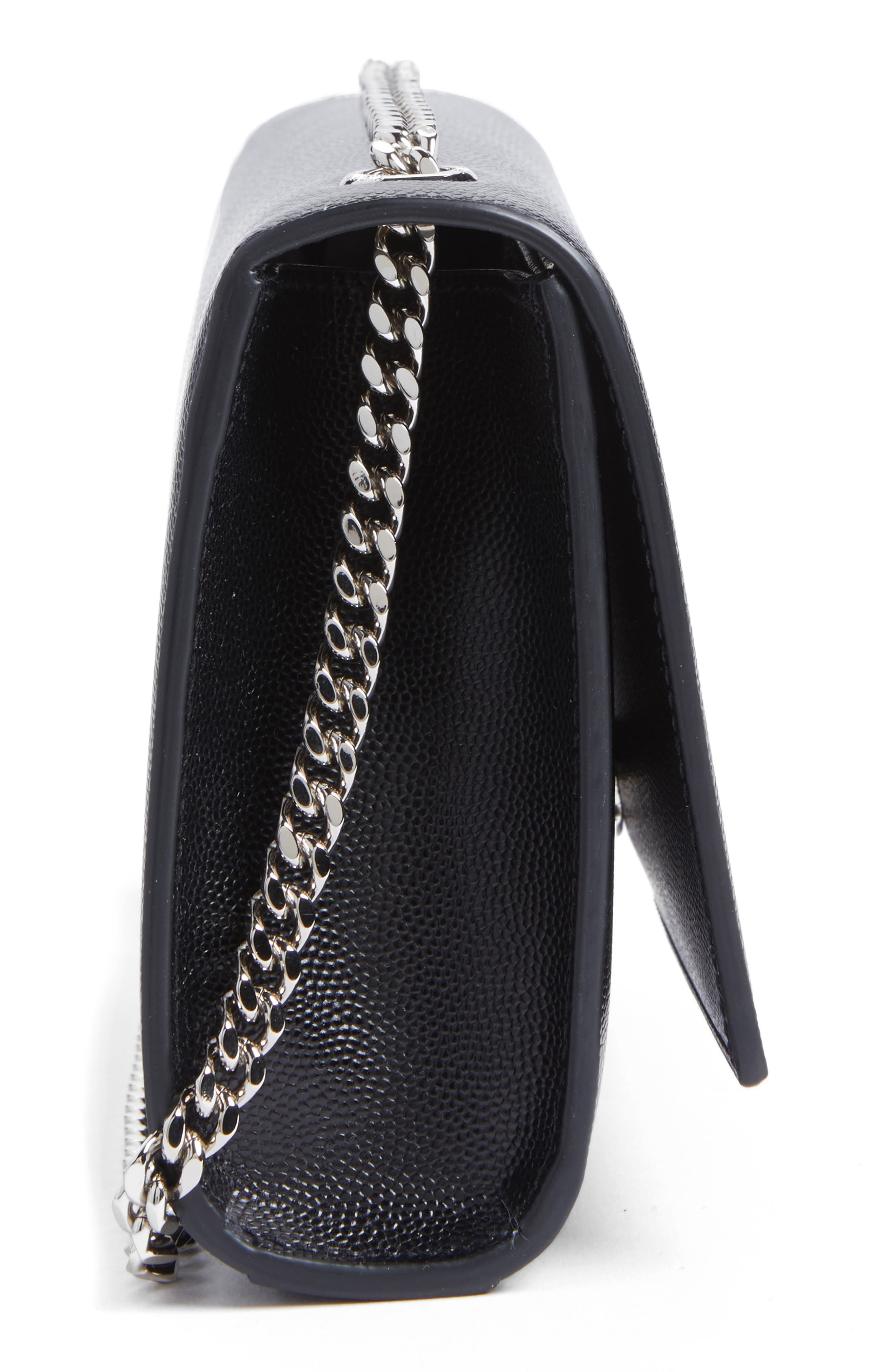 Saint Laurent Small Kate Grained Leather Crossbody Bag, Alternate, color, 