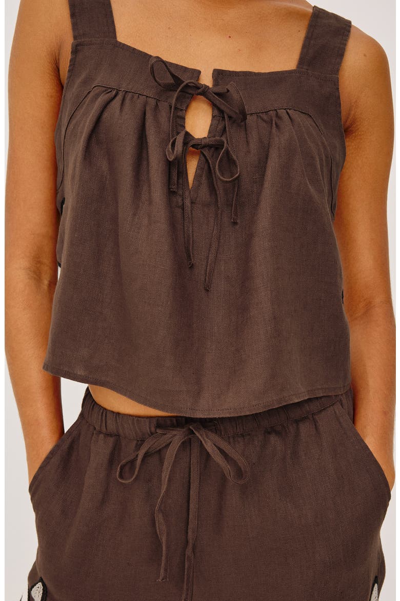 Calais Embroidered Crop Tank, Alternate, color, COCOA FLORAL EMBROIDERY