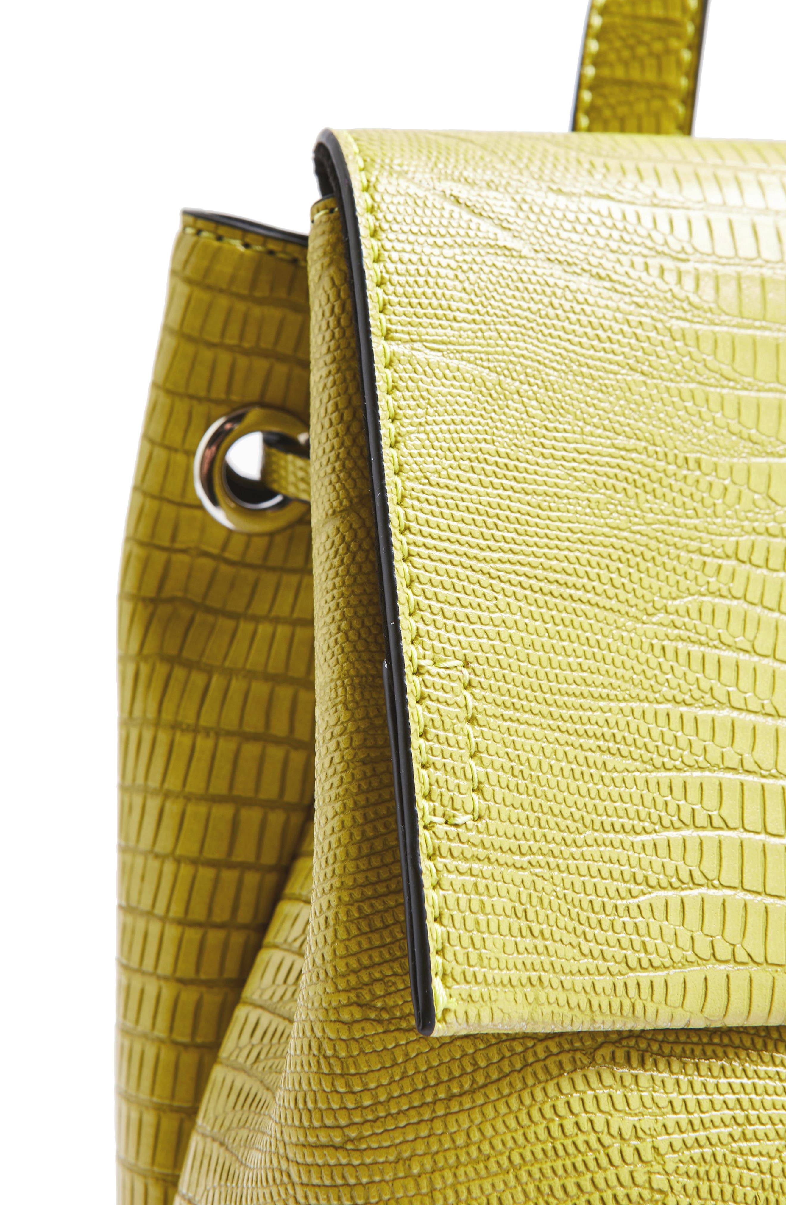 Topshop Ellis Flap Backpack, Alternate, color, 