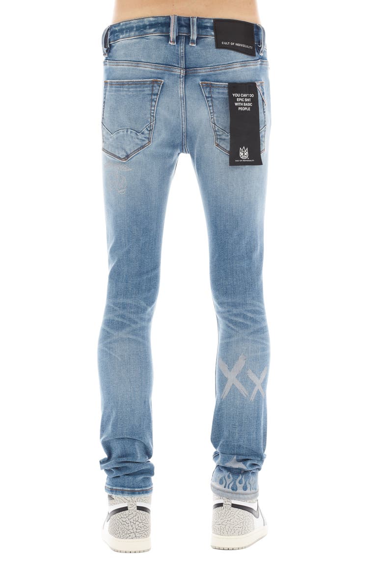 Cult of Individuality Punk Ripped Super Skinny Jeans, Alternate, color, 