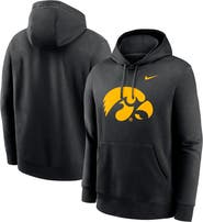 Nike Men's Nike Black Iowa Hawkeyes Primetime Club Fleece Pullover Hoodie