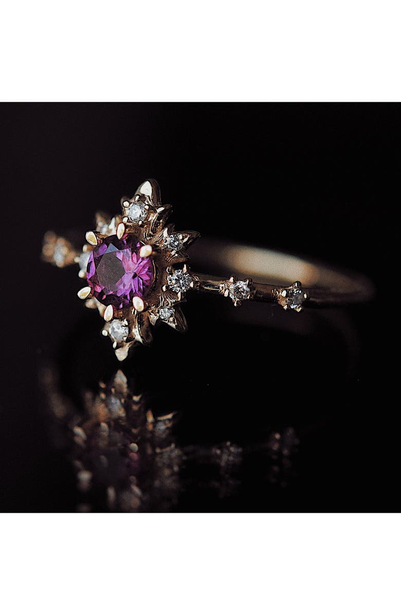 Sofia Zakia Spectral Termina Rhodolite & Diamond Ring, Alternate, color,