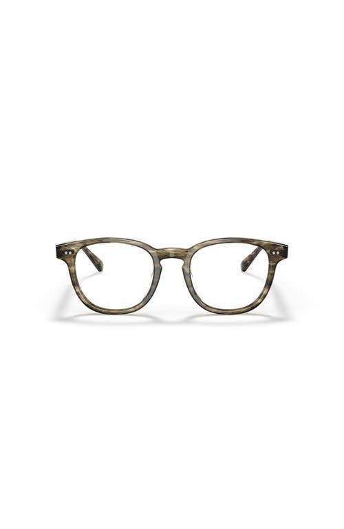 Oliver Peoples 48mm Rectangle Optical Glasses In Green