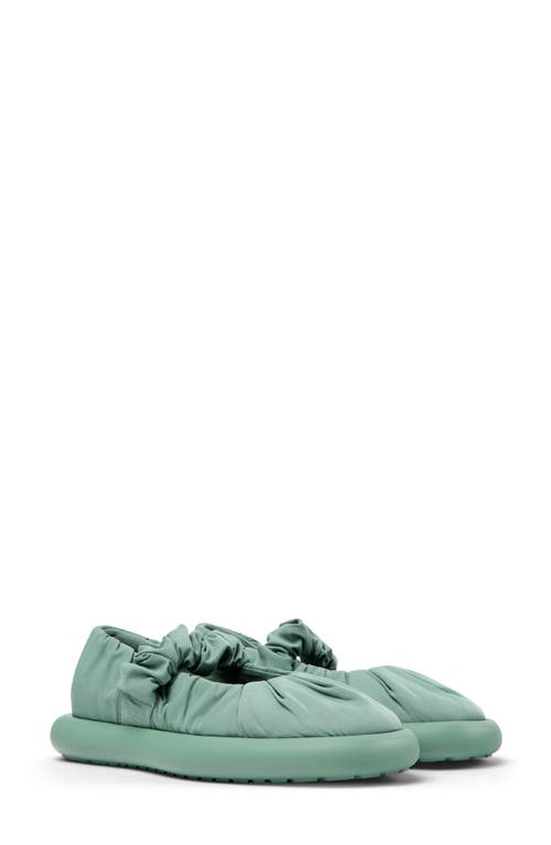 Camper Onda Mary Jane Flat In Medium Green