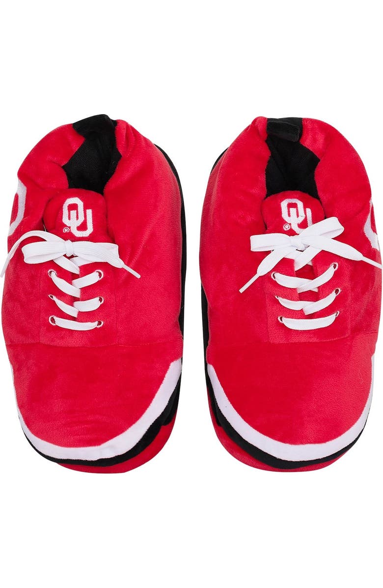 FOCO Men's FOCO Oklahoma Sooners Plush Sneaker Slippers, Main, color,