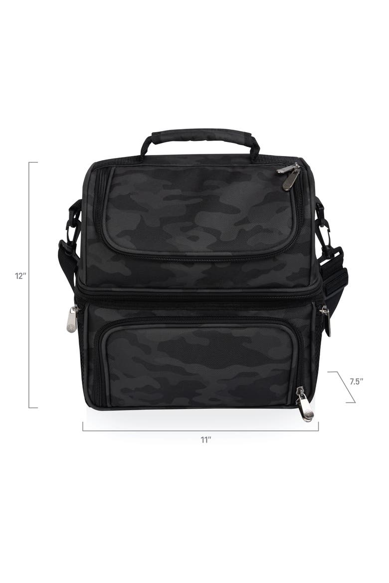 Pranzo Lunch Bag Cooler with Utensils, Alternate, color, Black Camo