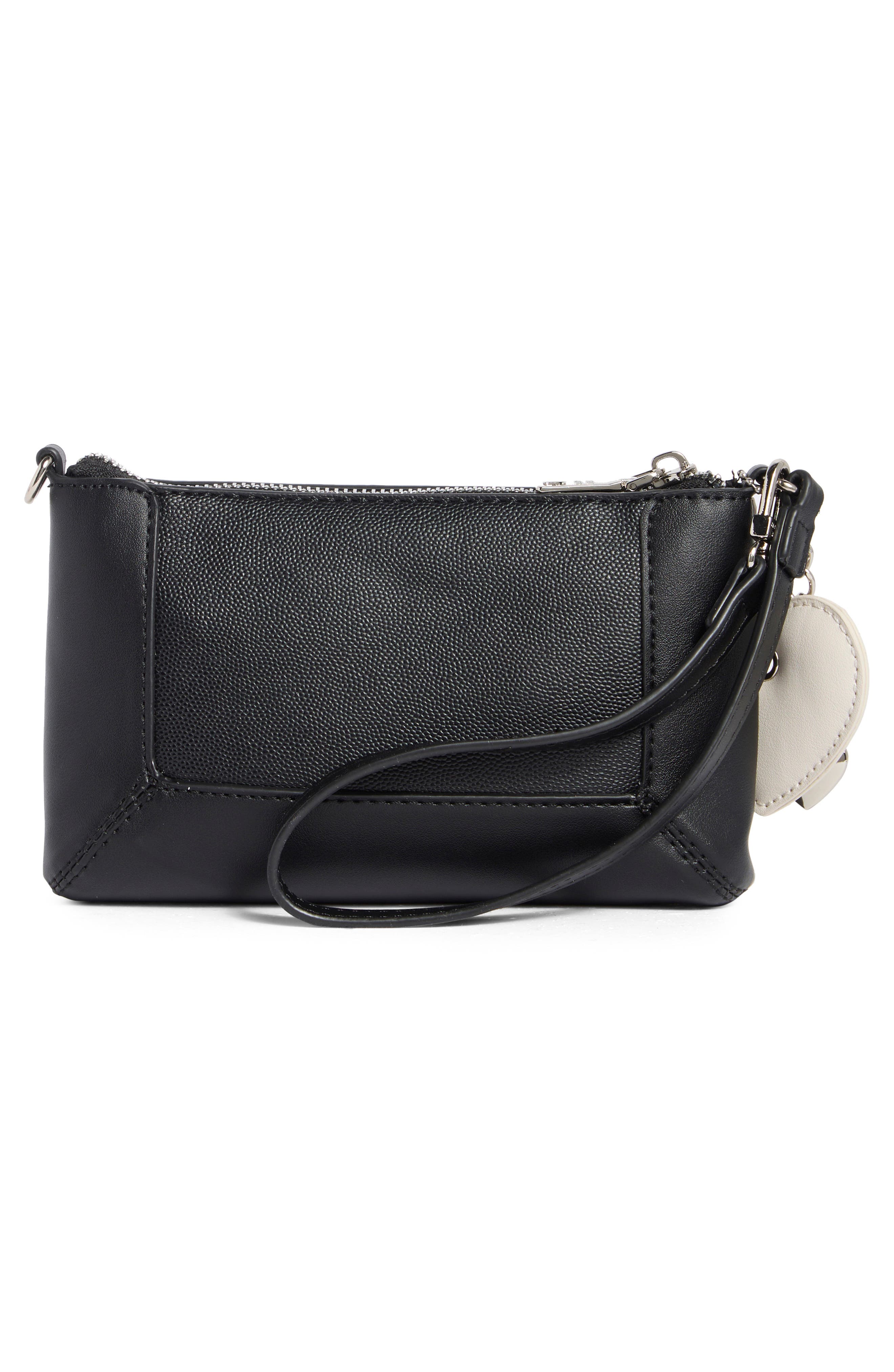 Zip Pouch Wristlet, Alternate, color, BLACK