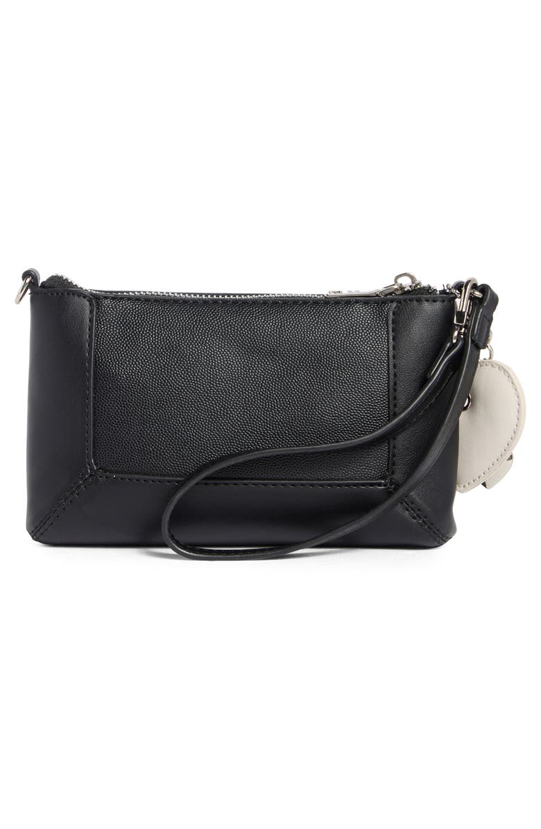 Steve Madden Zip Pouch Wristlet, Alternate, color, Black