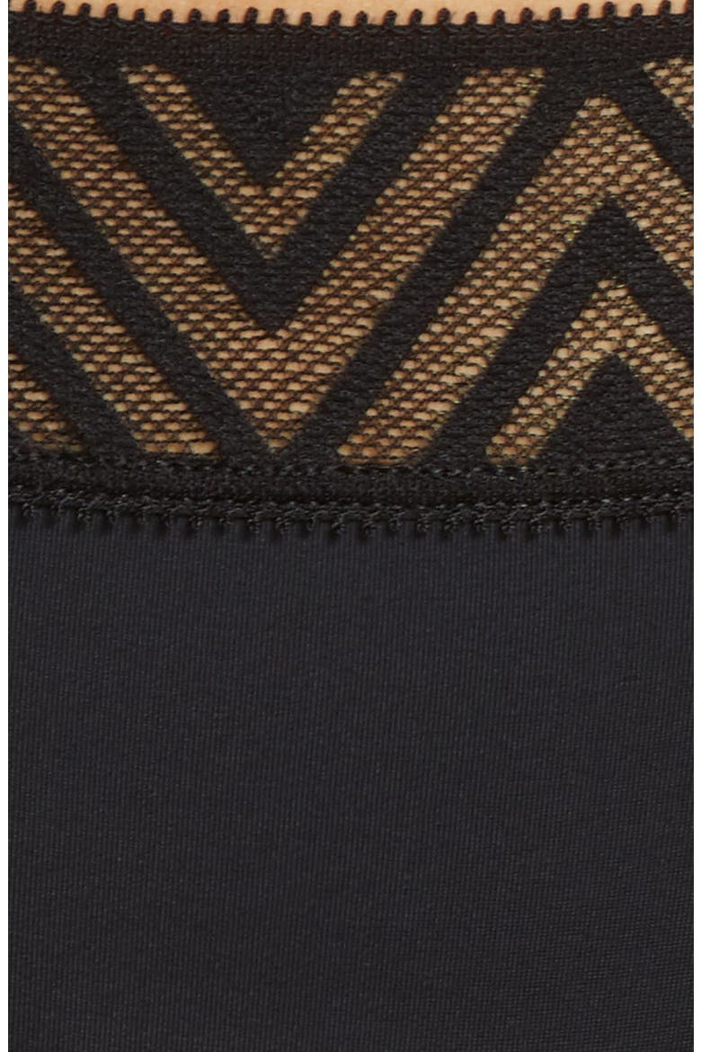Hiphugger Period Moderate Absorbency Underwear, Alternate, color, BLACK