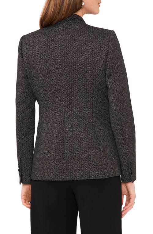 Vince Camuto Herringbone Knit Blazer In Rich Black