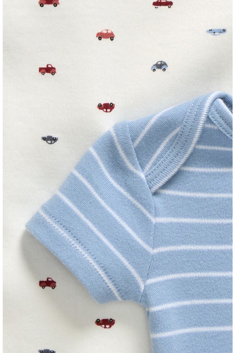 Assorted 3-Pack Cotton Bodysuits, Alternate, color, CUTE CARS PACK