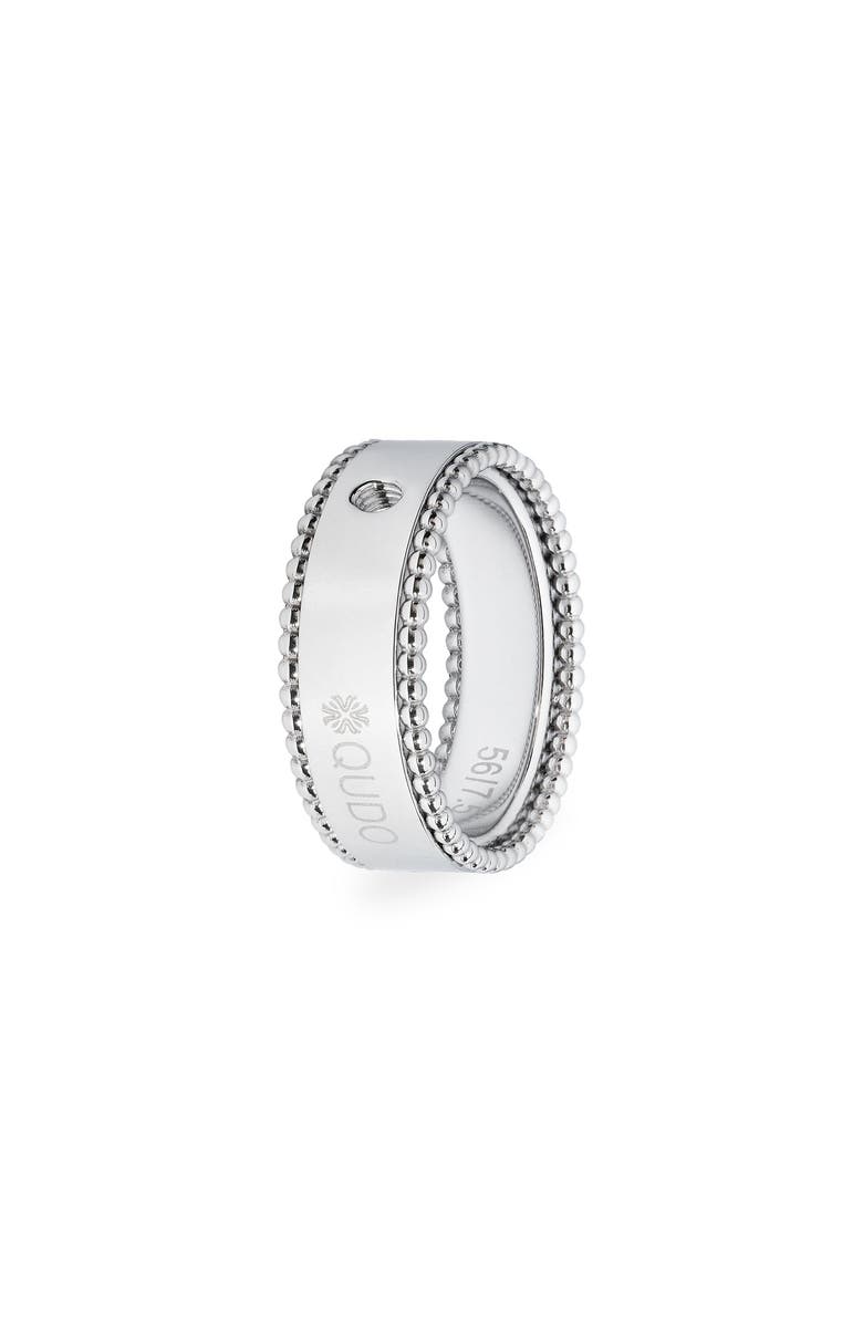 QUDO Basic Ring Punto, Main, color, Silver