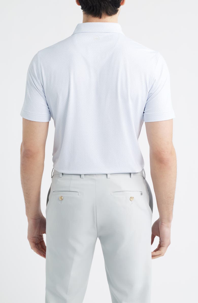 Peter Millar Briar Performance Jersey Golf Polo, Alternate, color, White