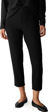Eileen Fisher Slit Back Slim Crop Pants