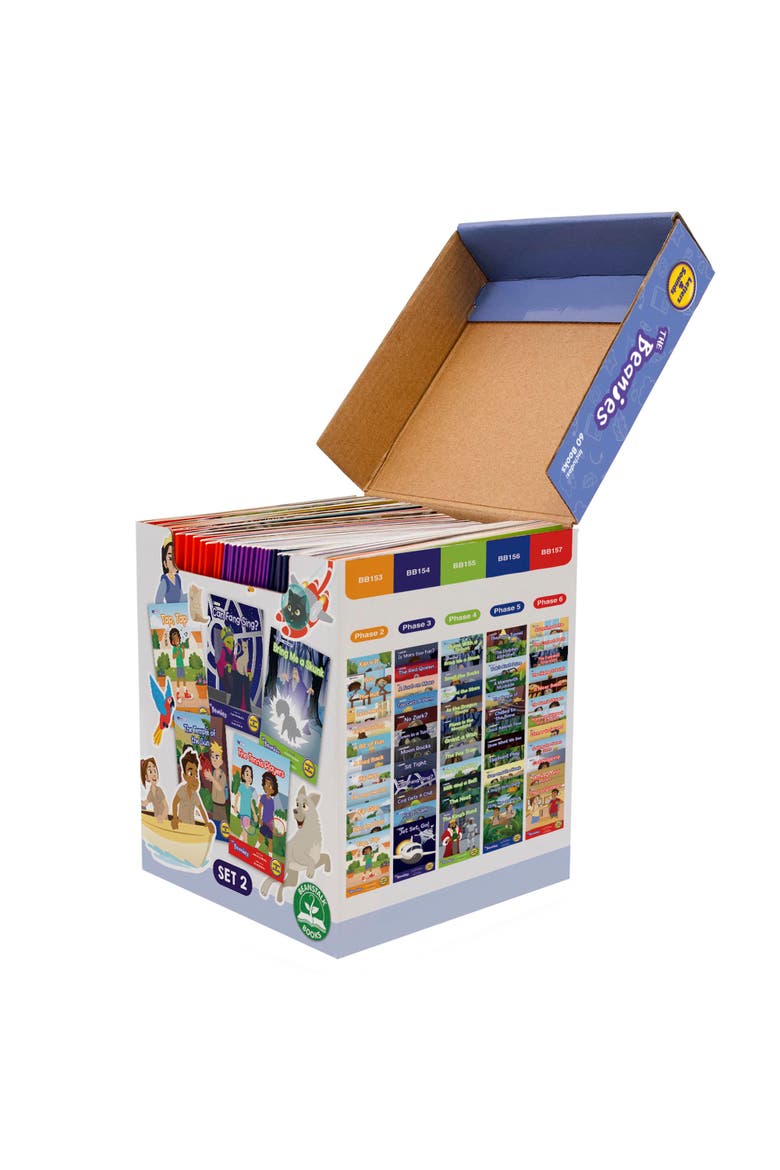 The Beanies Hilo Diversity Decodable Boxed Set 2 W/ 60 Books, Alternate, color, Multicolored