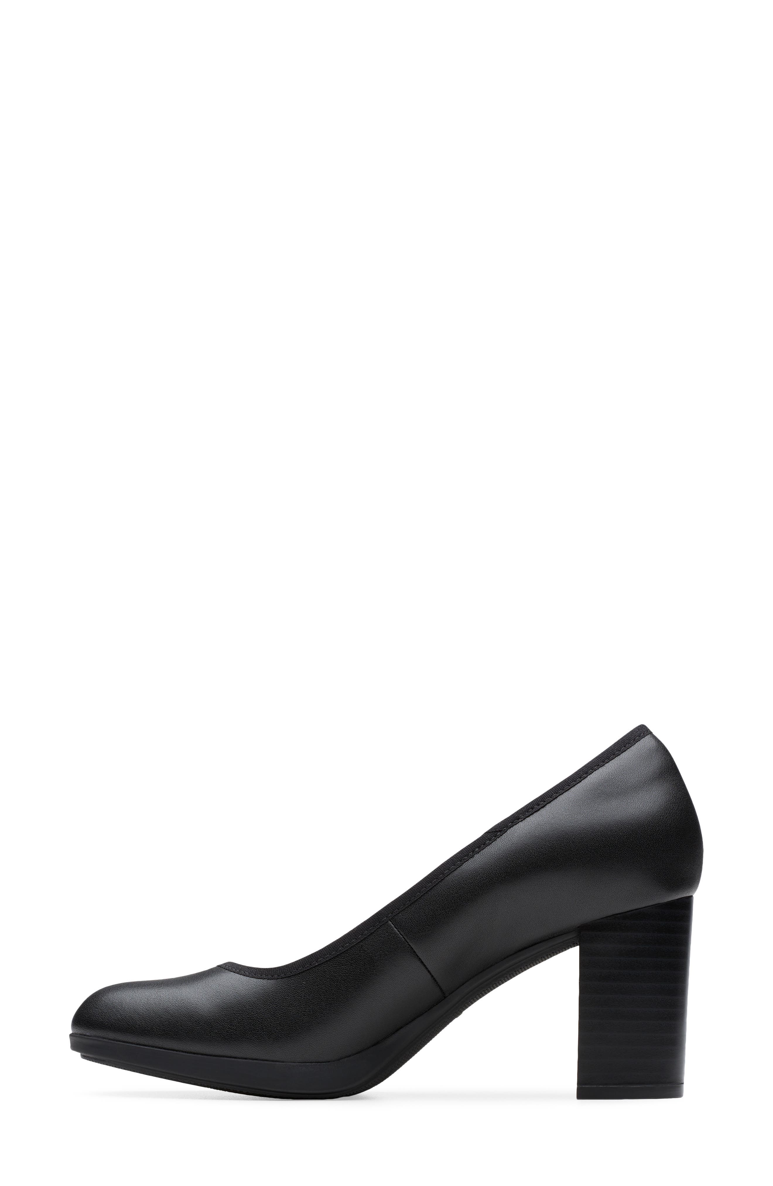 Bayla Carly Leather Pump, Alternate, color, BLACK LEATHER