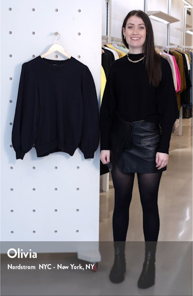 The Pleat Sleeve Sweatshirt, sales video thumbnail
