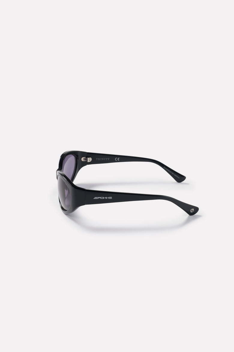 Trinity Sunglasses, Alternate, color, Black Polished / Black